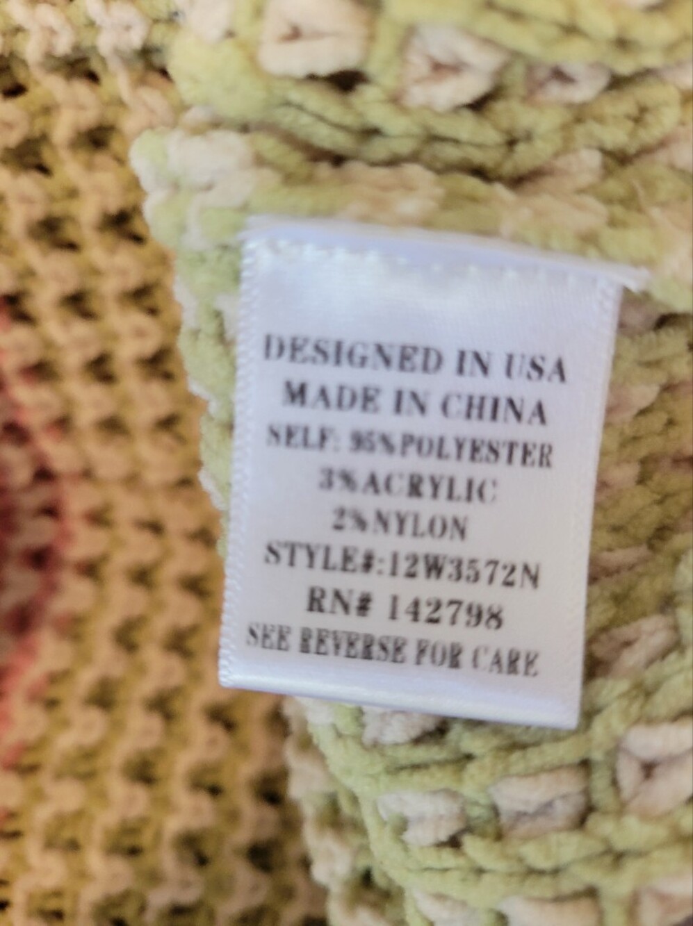 Pastel Waffle-Knit Crewneck Sweater - Picture 5 of 9